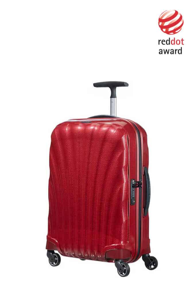 samsonite red luggage